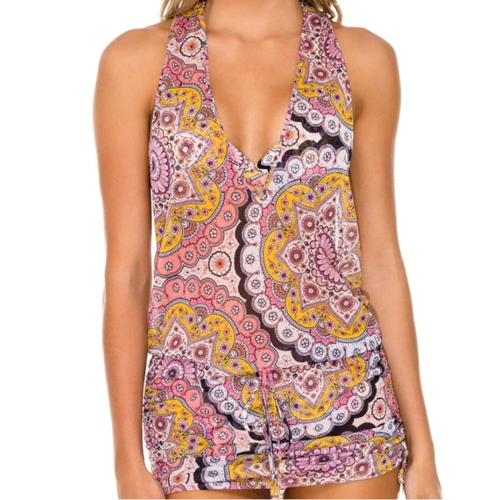 Luli Fama Alhambra T Back Mini Dress Size L